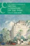 The Cambridge Companion to British Literature of the 1930s