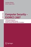 Computer Security - ESORICS 2007