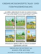 Puzzles Arbeitsblätter für den Kindergarten (Ordnungskonzepte: Nah- und Fernwahrnehmung): 30 farbige Arbeitsblätter. Der Preis dieses Buches beinhalte