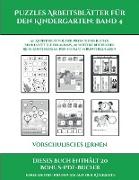 Vorschulisches Lernen (Puzzles Arbeitsblätter für den Kindergarten: Band 4): 50 Arbeitsblätter. Der Preis dieses Buches beinhaltet die Erlaubnis, 20 w