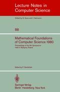 Mathematical Foundations of Computer Science 1980