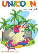 Unicorn Coloring Book: For Kids Ages 4-8 (Happy Edition)
