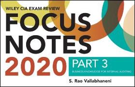 Wiley CIA Exam Review 2020 Focus Notes, Part 3