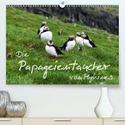Die Papageientaucher von Mykines(Premium, hochwertiger DIN A2 Wandkalender 2020, Kunstdruck in Hochglanz)