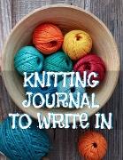 Knitting Journals To Write In