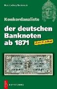 Konkordanzliste der deutschen Banknoten ab 1871