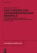 Zur Theorie des lexikographischen Beispiels