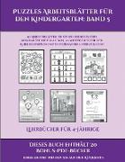 Lehrbücher für 4-Jährige (Puzzles Arbeitsblätter für den Kindergarten: Band 5): 50 Arbeitsblätter. Der Preis dieses Buches beinhaltet die Erlaubnis, 2