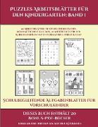 Schulbegleitende Aufgabenblätter für Vorschulkinder (Puzzles Arbeitsblätter für den Kindergarten: Band 1): 50 Arbeitsblätter. Der Preis dieses Buches