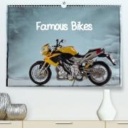 Famous Bikes / UK-Version(Premium, hochwertiger DIN A2 Wandkalender 2020, Kunstdruck in Hochglanz)