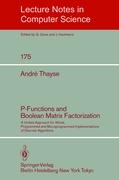 P-Functions and Boolean Matrix Factorization