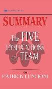 Summary of The Five Dysfunctions of a Team, Enhanced Edition