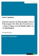 Kritische Analyse zur Monographie von Joel F. Harrington "Die Ehre des Scharfrichters ¿ Meister Frantz oder ein Henkersleben im 16. Jahrhundert"