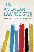 The American Law Register