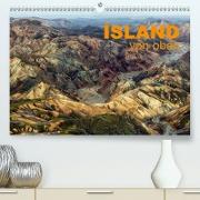 Island von oben(Premium, hochwertiger DIN A2 Wandkalender 2020, Kunstdruck in Hochglanz)