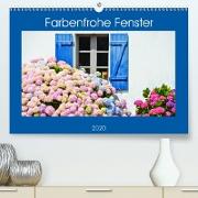Farbenfrohe Fenster(Premium, hochwertiger DIN A2 Wandkalender 2020, Kunstdruck in Hochglanz)