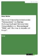 Was ist der Unterschied zwischen den "Naturgesetzen" von Kiplings Dschungelbuch und Hermann Löns Tiergeschichten im "Mümmelmann", "Widu" und "Alles was da kreucht und fleugt"?