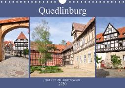 Quedlinburg - Stadt mit 1.200 Fachwerkhäusern (Wandkalender 2020 DIN A4 quer)