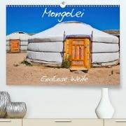 Mongolei Endlose Weite(Premium, hochwertiger DIN A2 Wandkalender 2020, Kunstdruck in Hochglanz)