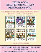 Fichas de preescolar (Fichas con rompecabezas para preescolar Vol 1): Este libro contiene 30 fichas con actividades a todo color para niños de 4 a 5 a