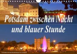 Potsdam zwischen Nacht und blauer Stunde (Wandkalender 2020 DIN A4 quer)