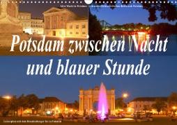 Potsdam zwischen Nacht und blauer Stunde (Wandkalender 2020 DIN A3 quer)