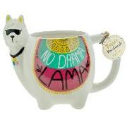 Tassenkunstwerk 3D 46343 LAMA "No drama, Lama"