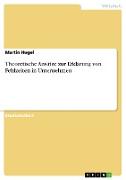 Theoretische Ansätze zur Erklärung von Fehlzeiten in Unternehmen