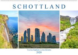 Von den Highlands zu den Hebriden (Wandkalender 2020 DIN A2 quer)