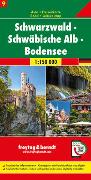 Schwarzwald - Schwäbische Alb - Bodensee, Autokarte 1:150.000, Blatt 9