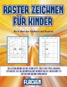 Buch über das Zeichnen mit Rastern (Raster zeichnen für Kinder - Flächen): Dieses Buch bringt Kindern bei, wie man Comic-Tiere mit Hilfe von Rastern z