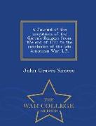 A Journal of the Operations of the Queen's Rangers from the End of 1777 to the Conclusion of the Late American War. L.P. - War College Series