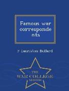 Famous War Correspondents - War College Series