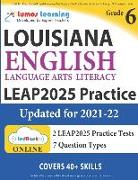 LEAP Test Prep: Grade 6 English Language Arts Literacy (ELA) Practice Workbook and Full-length Online Assessments: LEAP Study Guide