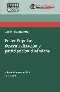 Poder Popular, descentralización y participación ciudadana