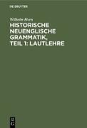 Historische neuenglische Grammatik, Teil 1: Lautlehre