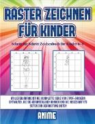 Schritt für Schritt Zeichenbuch für Kinder 6- 8 (Raster zeichnen für Kinder - Anime): Dieses Buch bringt Kindern bei, wie man Comic-Tiere mit Hilfe vo