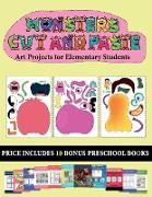 Art Projects for Elementary Students (20 full-color kindergarten cut and paste activity sheets - Monsters): This book comes with collection of downloa
