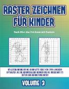 Buch über das Zeichnen mit Rastern (Raster zeichnen für Kinder - Volume 3): Dieses Buch bringt Kindern bei, wie man Comic-Tiere mit Hilfe von Rastern