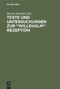 Texte und Untersuchungen zur ¿Willehalm¿-Rezeption