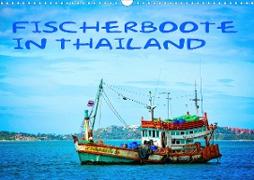 Fischerboote in Thailand (Wandkalender 2020 DIN A3 quer)