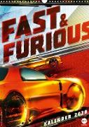 Fast & Furious (Wandkalender 2020 DIN A3 hoch)