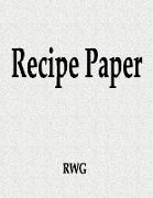 Recipe Paper