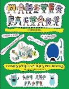 Toddler Books (Cut and paste Monster Factory - Volume 1): This book comes with collection of downloadable PDF books that will help your child make an