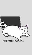 Catlover's Notebook - Blank Lined Pages - Priorities Human