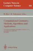 Computational Geometry - Methods, Algorithms and Applications