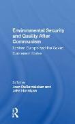 Environmental Security And Quality After Communism