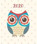 Fashion Diary Owl Square Pocket Diary 2020