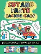 Pre K Printable Worksheets (Cut and paste - Racing Cars): This book comes with collection of downloadable PDF books that will help your child make an