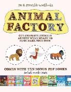 Pre K Printable Workbooks (Animal Factory - Cut and Paste): This book comes with a collection of downloadable PDF books that will help your child make